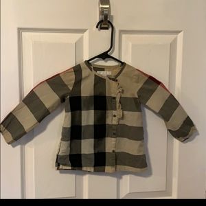 Authentic Toddler girl burberry blouse